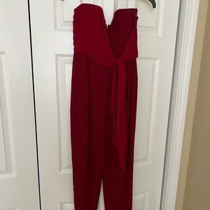 Red jumpsuit